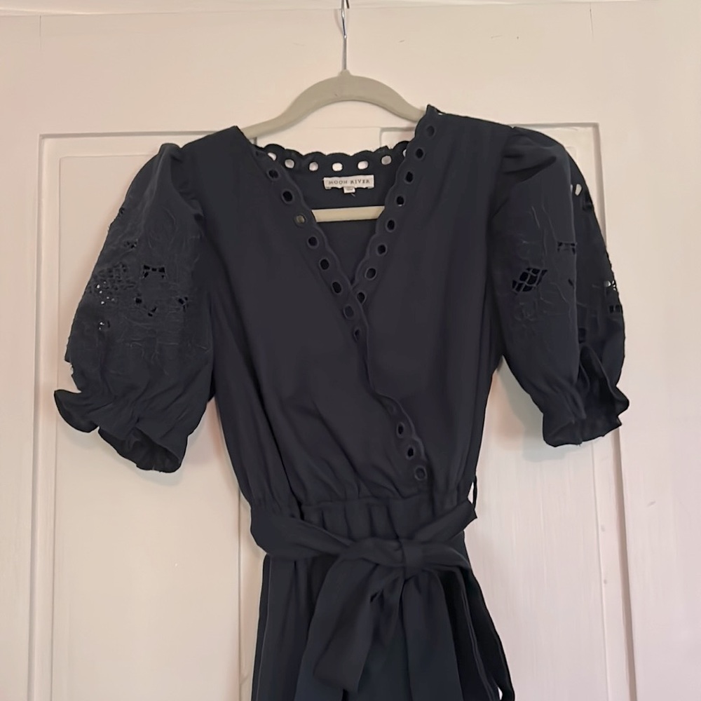 Gorgeous navy maxi dress size small